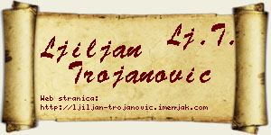 Ljiljan Trojanović vizit kartica